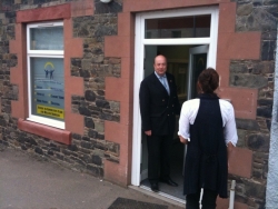 Jack welcomes a new carer to the centre Jack welcomes a new carer to the centre