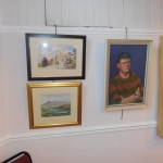 Paintings from the 2012 exhbition including portrait of former Society Chairman Roy Oliver by Andrew Binnie
